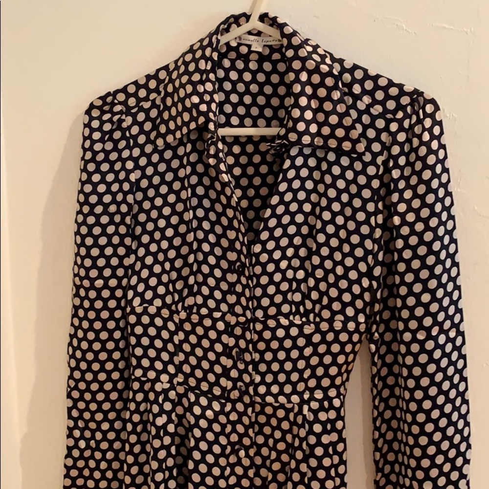 Nanette Lepore polka dot silk dress